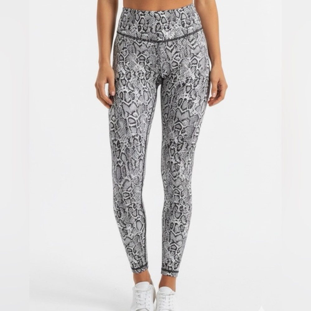 Buffbunny Snakeskin Evolve Jacquard Leggings White Xs